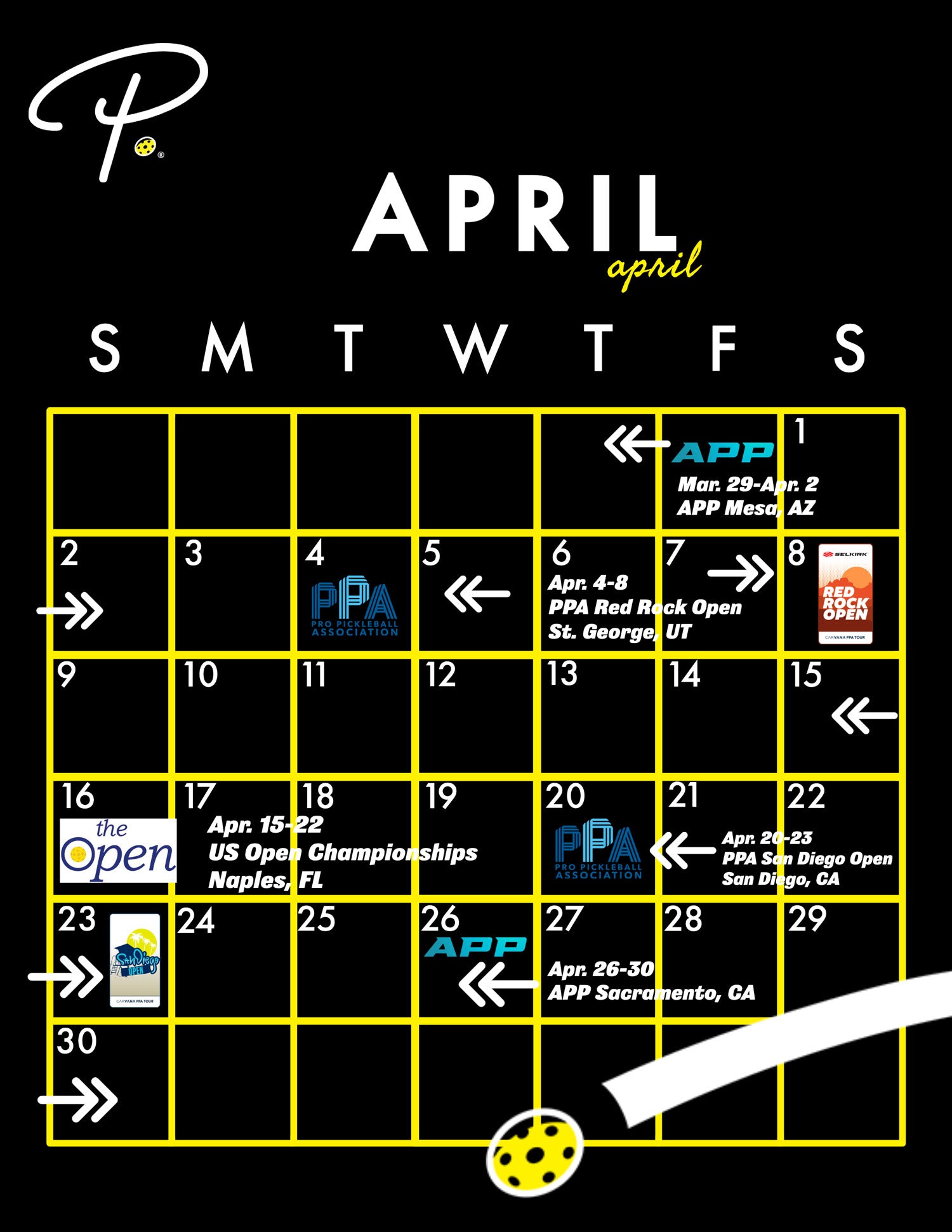 2023 Pickleball Tournament Calendar: Which Pickleball Tournaments Will You Be Playing In? - April | Pickler Pickleball