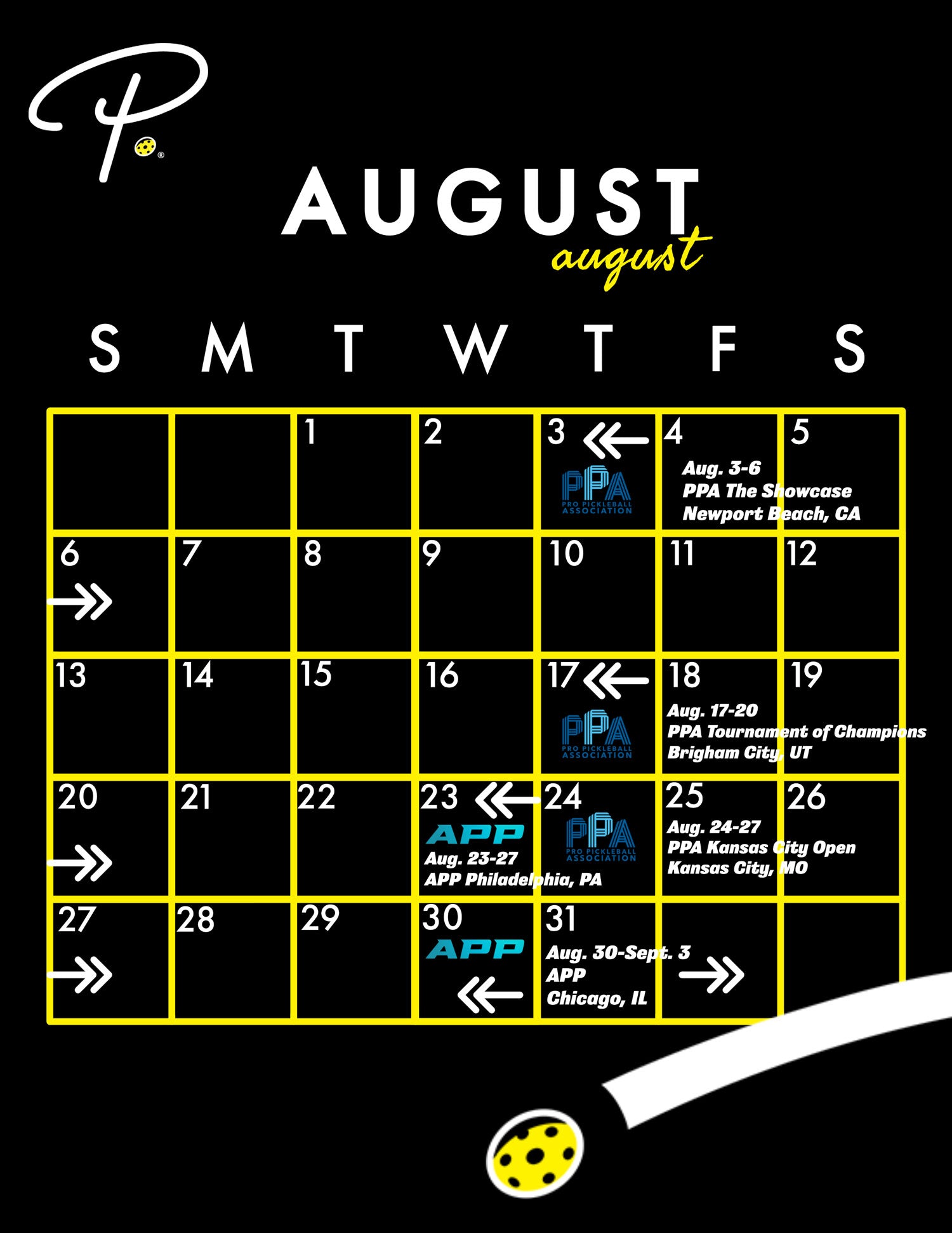 2023 Pickleball Tournament Calendar: Which Pickleball Tournaments Will You Be Playing In? - August | Pickler Pickleball