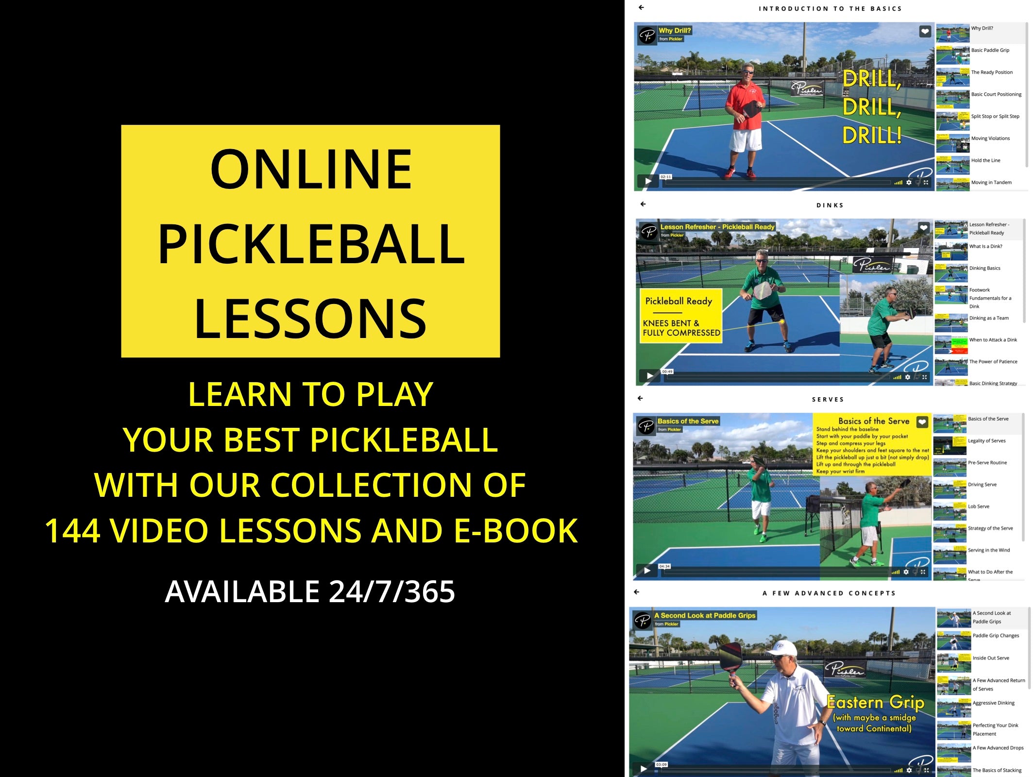 Online Pickleball Video Lessons | Pickler Pickleball