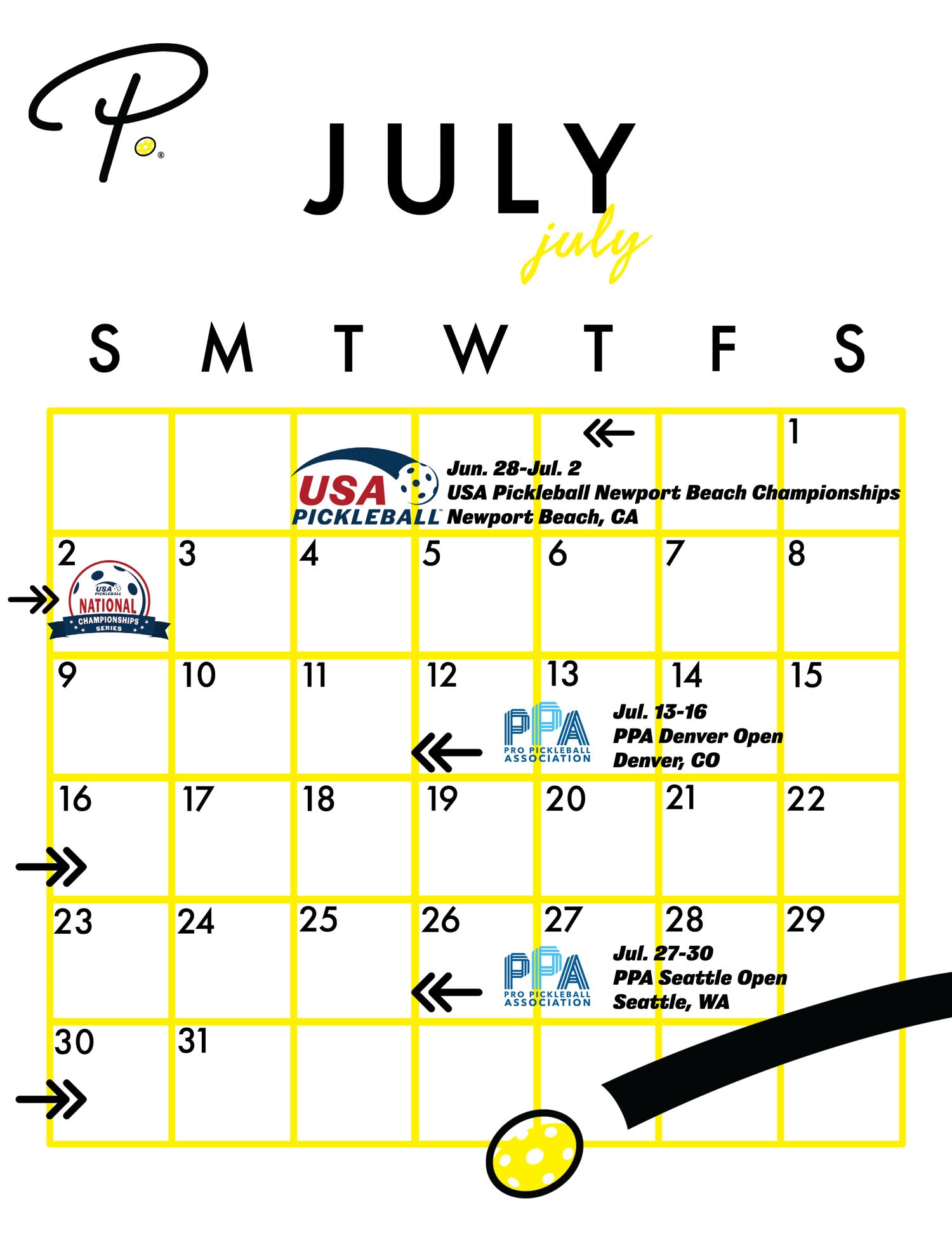 2023 Pickleball Tournament Calendar: Which Pickleball Tournaments Will You Be Playing In? - July | Pickler Pickleball