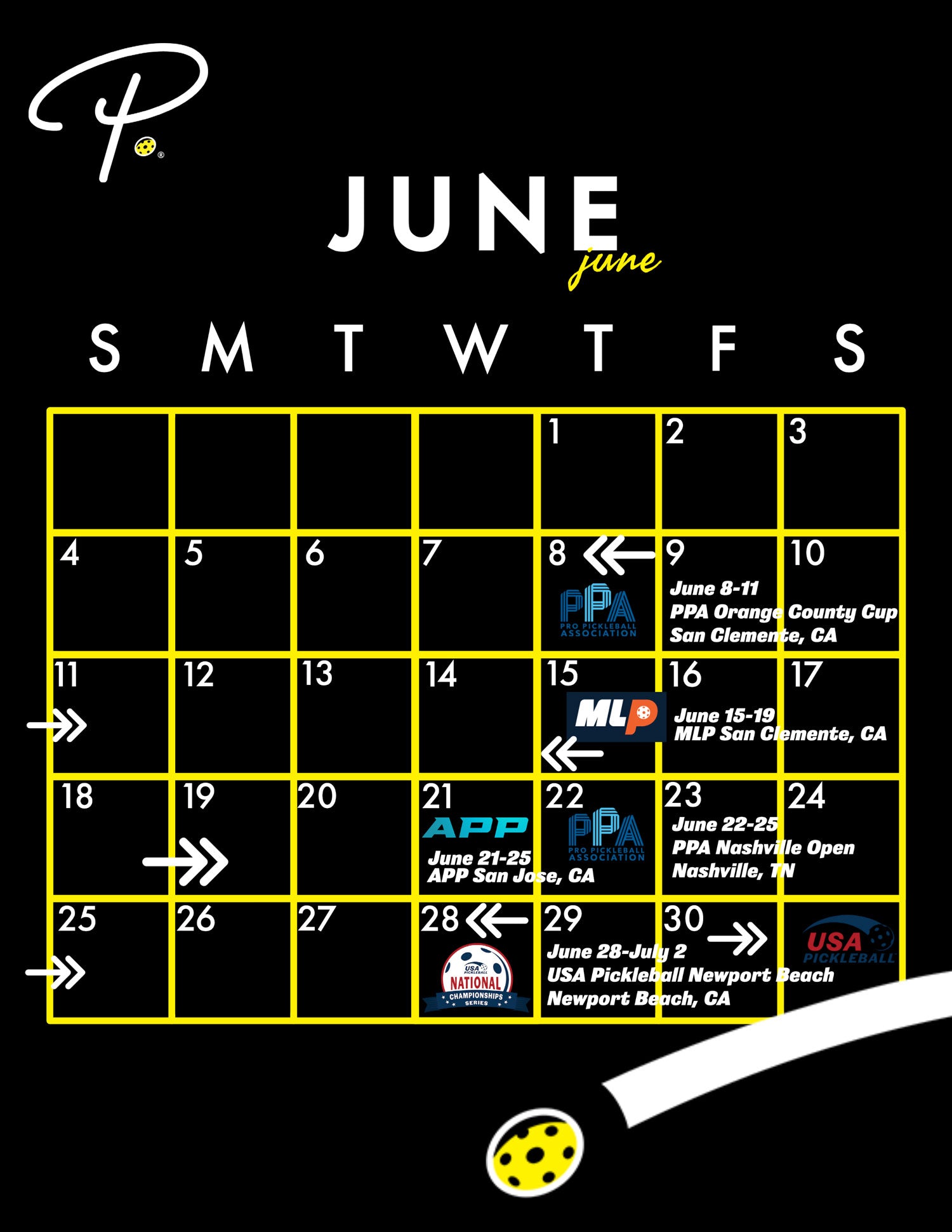 2023 Pickleball Tournament Calendar: Which Pickleball Tournaments Will You Be Playing In? - June | Pickler Pickleball