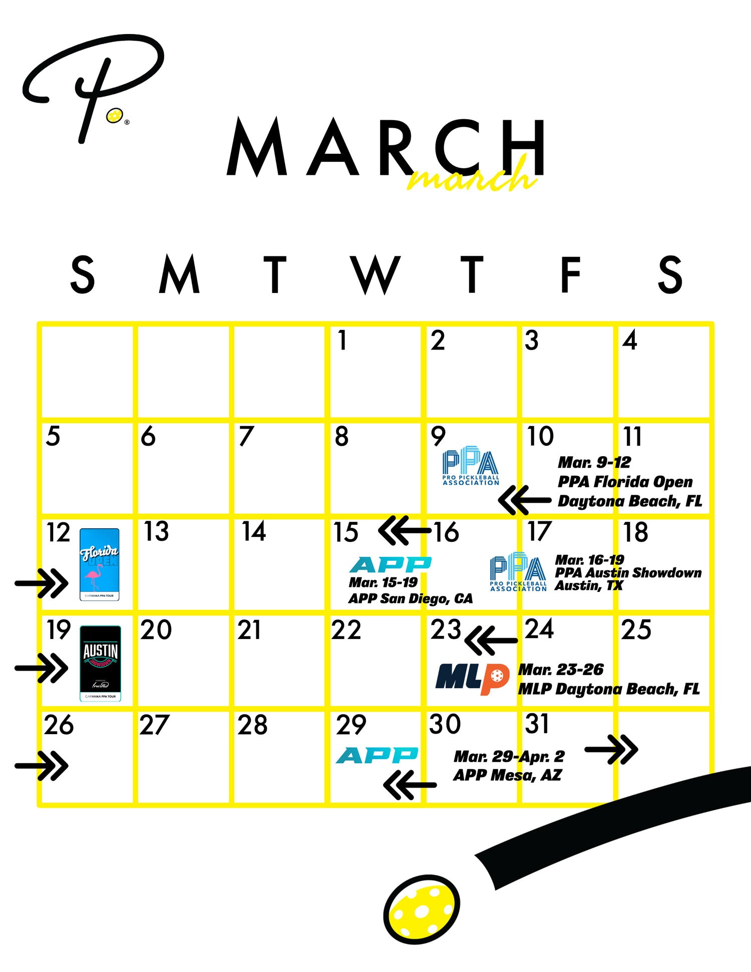 2023 Pickleball Tournament Calendar: Which Pickleball Tournaments Will You Be Playing In? - March | Pickler Pickleball