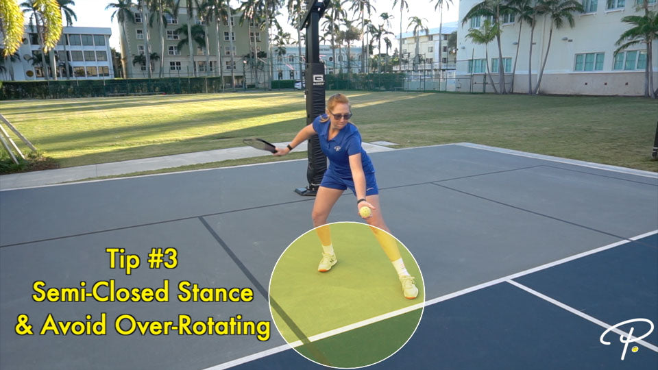 Serve with Semi-Closed Stance | Pickler Pickleball