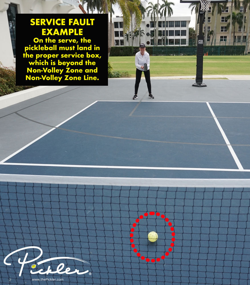Service Fault | Pickleball Serving Rules | Pickler Pickleball