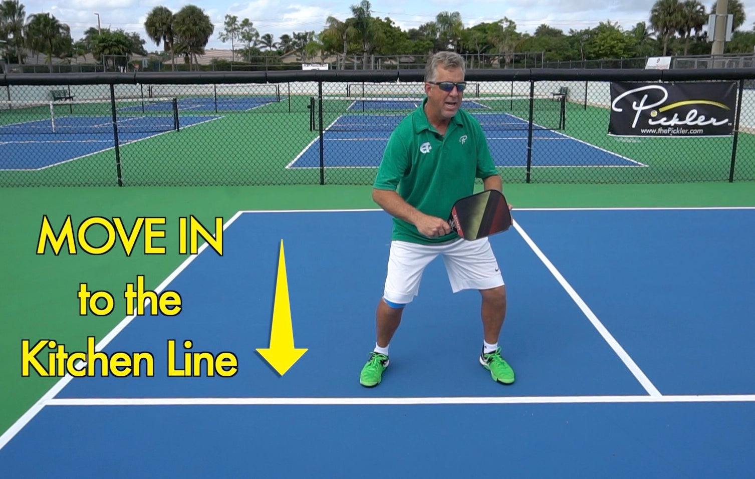 Pickleball Strategy | Move to Non-Volley Zone Line | Pickler Pickleball